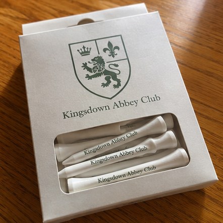 Customized golf tees for charity tournaments and fundraisers