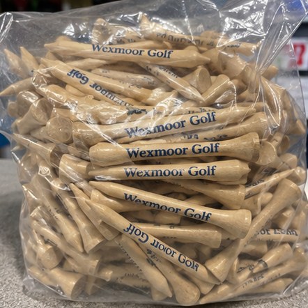 Customized golf tees for golf clubs and pro shops