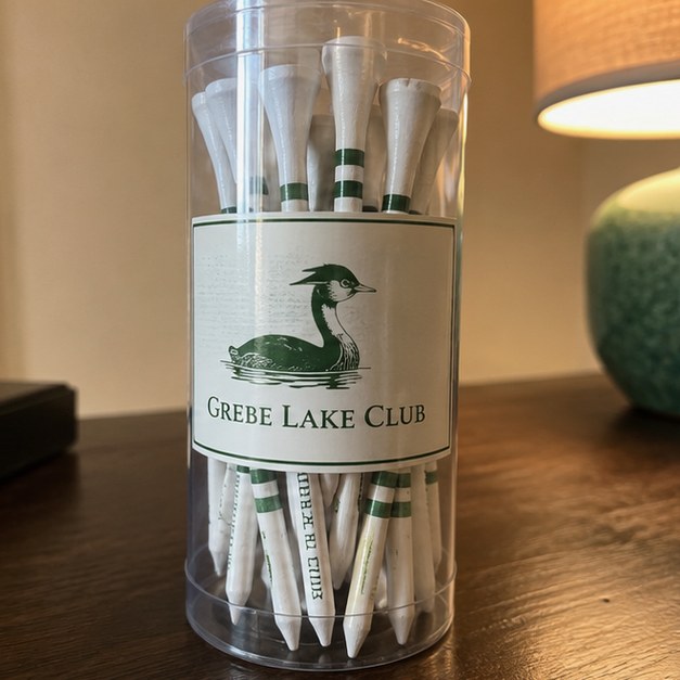 Golf tees with logo — customer photo