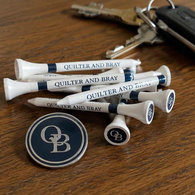Personalized golf tees — customer photo