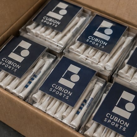 Promotional custom golf tees with company logo